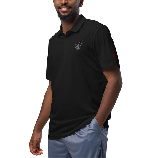 Epic Whizz® Heart-Embroidered_Unisex Adidas Sport Polo Shirt