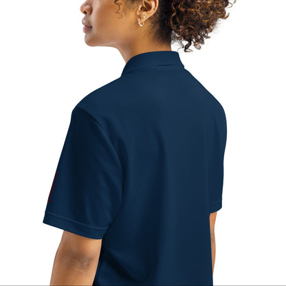 Epic Whizz® Heart-Embroidered_Unisex Adidas Sport Polo Shirt