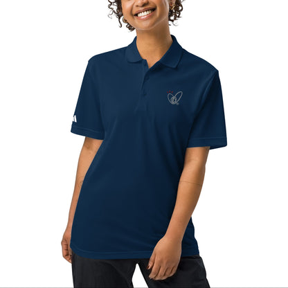 Epic Whizz® Heart-Embroidered_Unisex Adidas Sport Polo Shirt