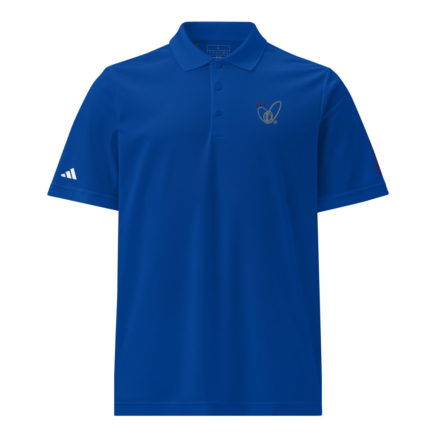 Epic Whizz® Heart-Embroidered_Unisex Adidas Sport Polo Shirt