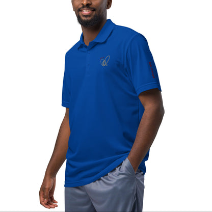 Epic Whizz® Heart-Embroidered_Unisex Adidas Sport Polo Shirt