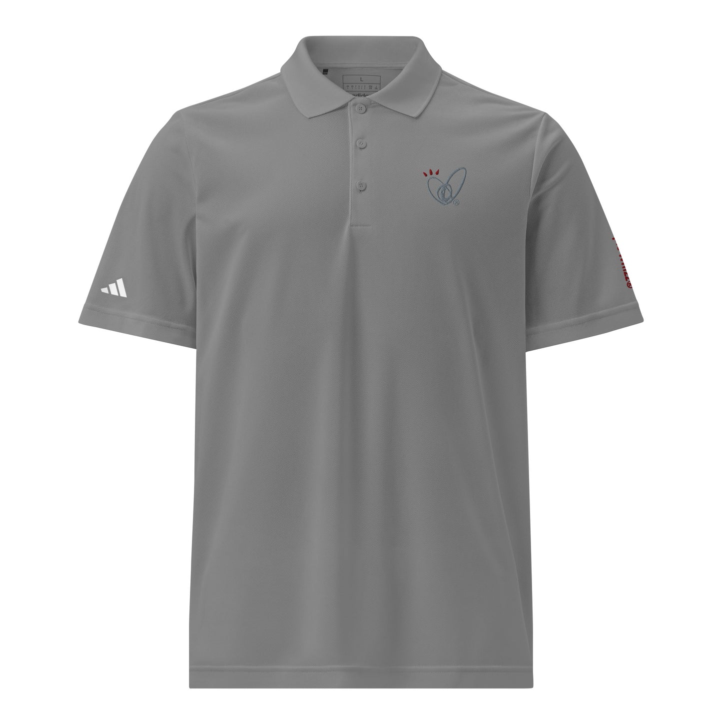Epic Whizz® Heart-Embroidered_Unisex Adidas Sport Polo Shirt