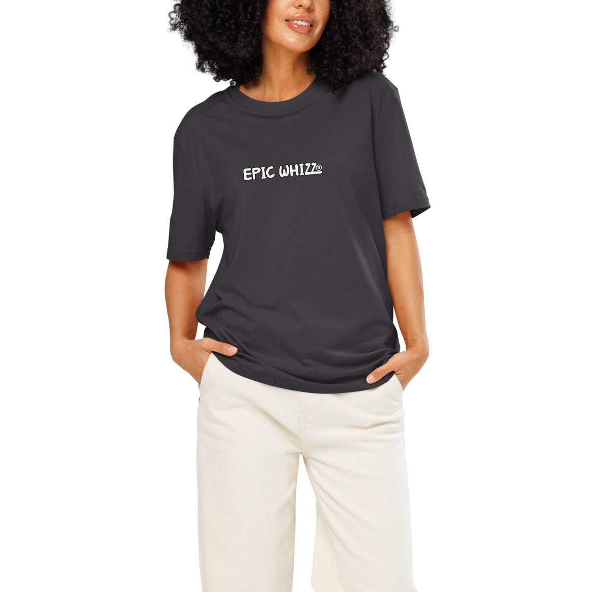 Epic Whizz® LOGO_DTG printing_Unisex organic ribbed neck t-shirt