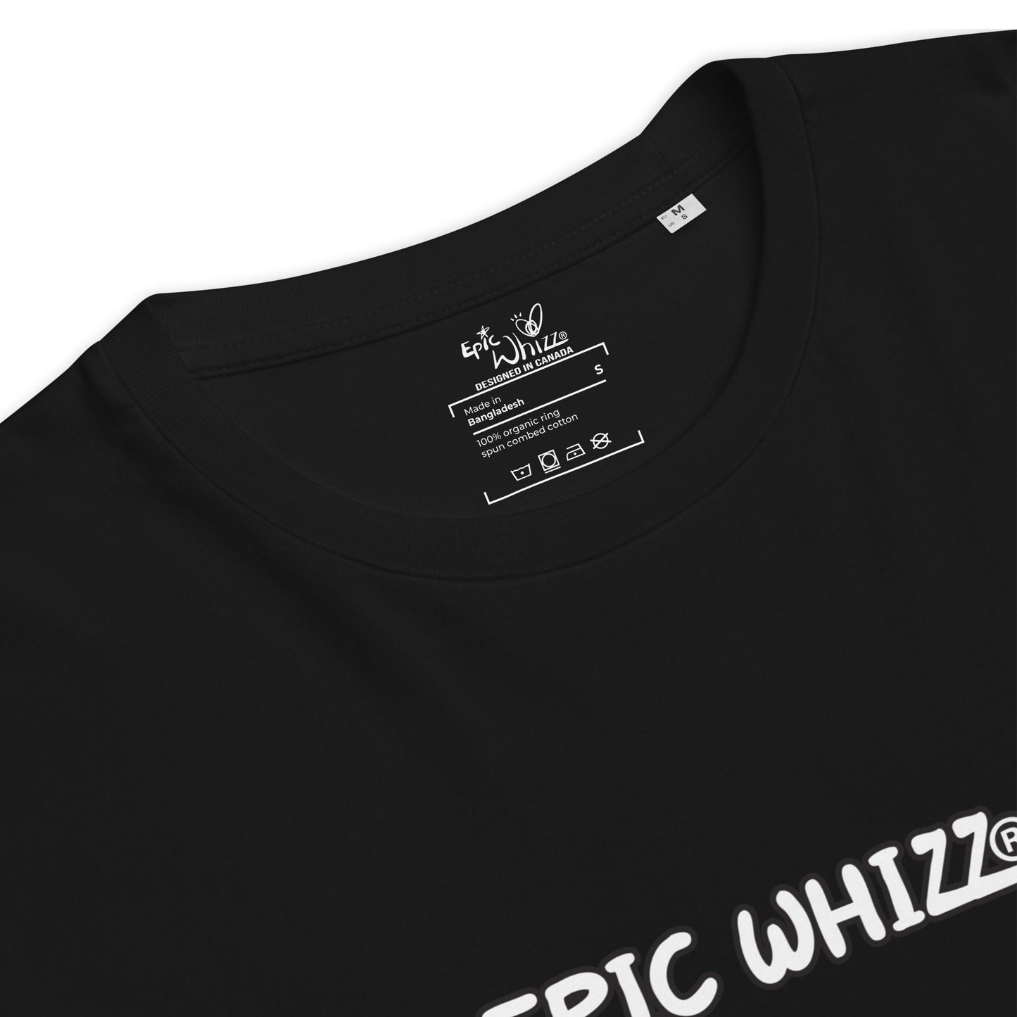 Epic Whizz® LOGO_DTG printing_Unisex organic ribbed neck t-shirt