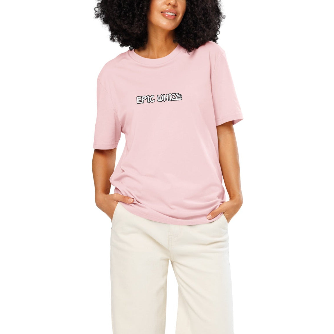Epic Whizz® LOGO_DTG printing_Unisex organic ribbed neck t-shirt