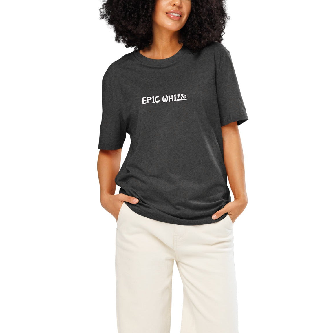 Epic Whizz® LOGO_DTG printing_Unisex organic ribbed neck t-shirt