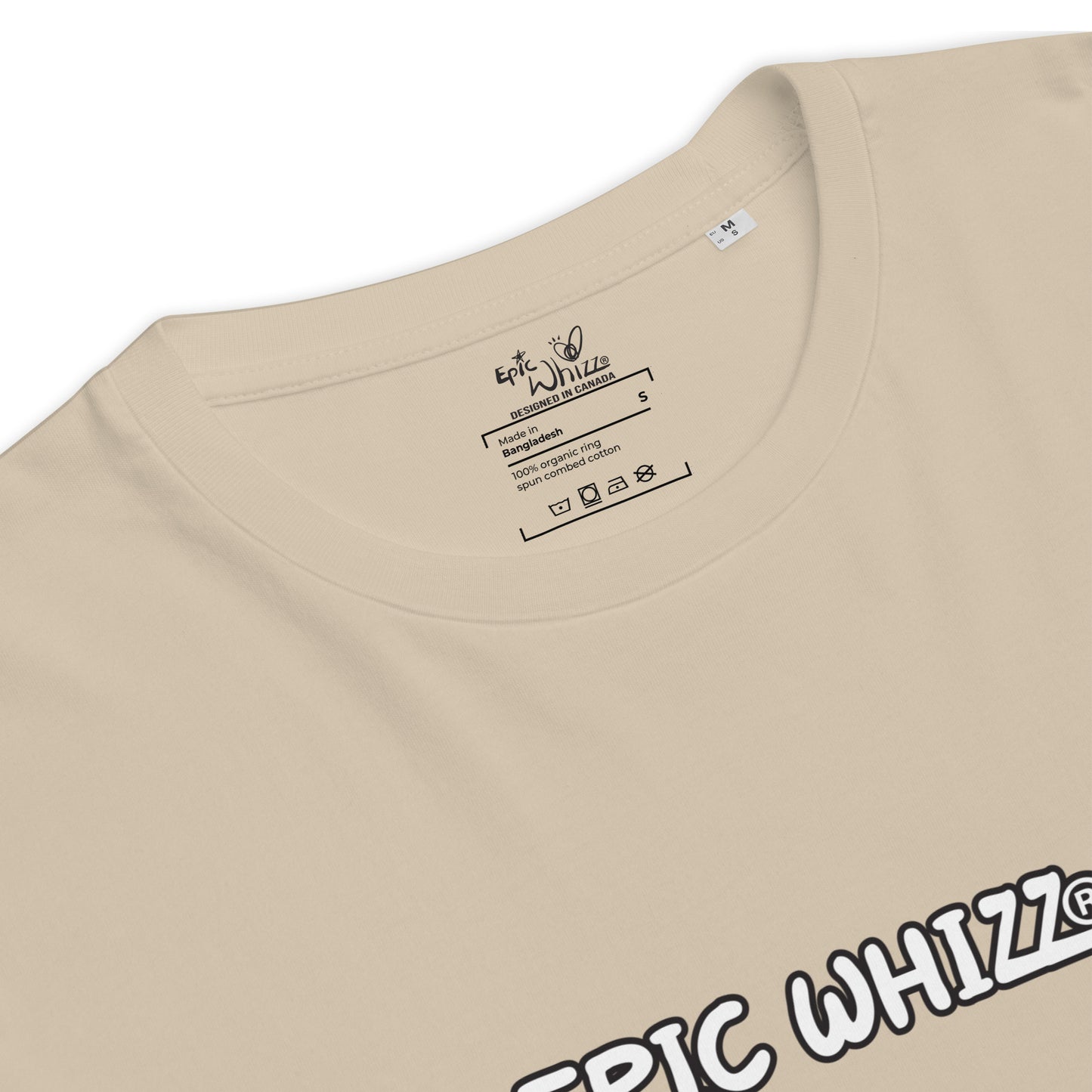 Epic Whizz® LOGO_DTG printing_Unisex organic ribbed neck t-shirt