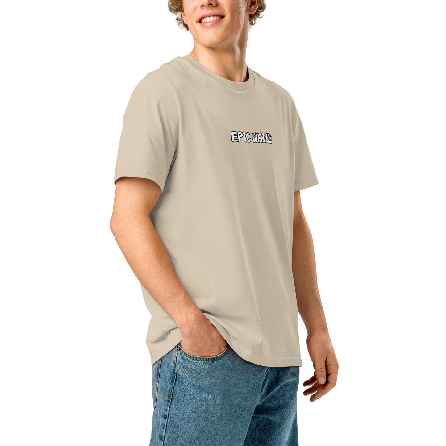 Epic Whizz® LOGO_DTG printing_Unisex organic ribbed neck t-shirt