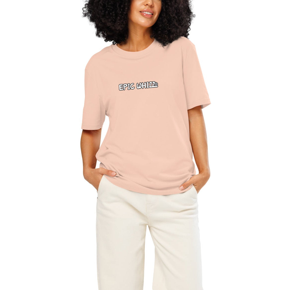 Epic Whizz® LOGO_DTG printing_Unisex organic ribbed neck t-shirt
