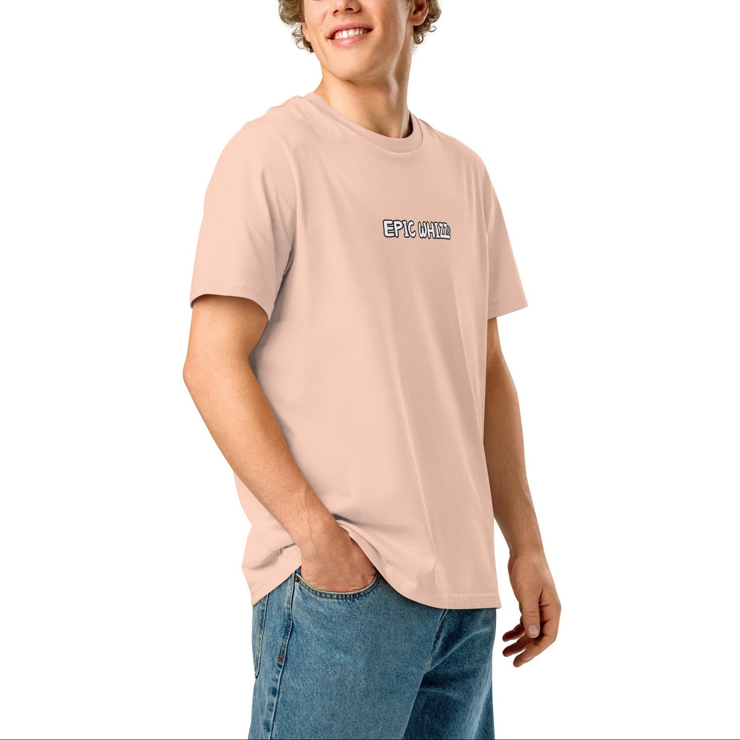 Epic Whizz® LOGO_DTG printing_Unisex organic ribbed neck t-shirt