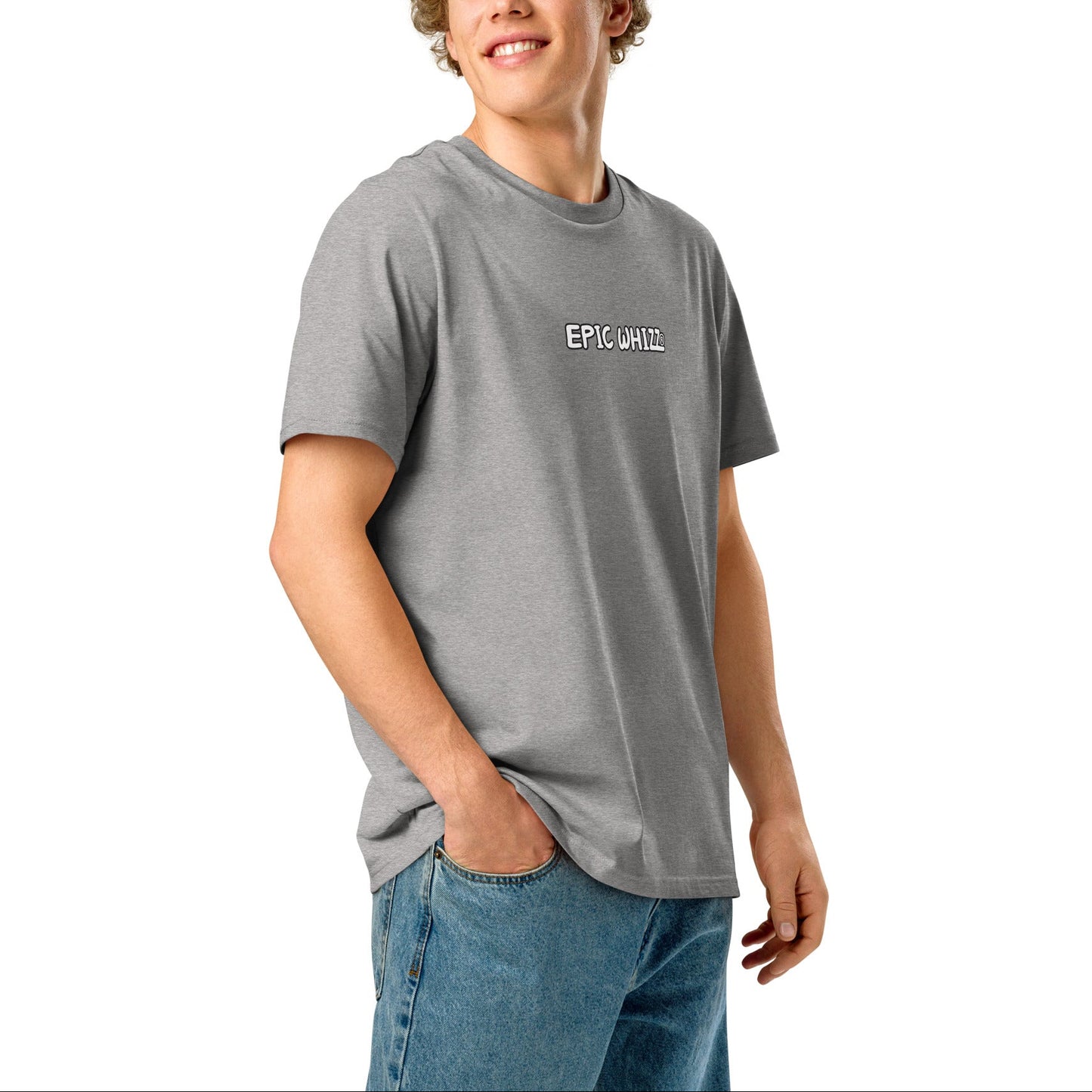 Epic Whizz® LOGO_DTG printing_Unisex organic ribbed neck t-shirt