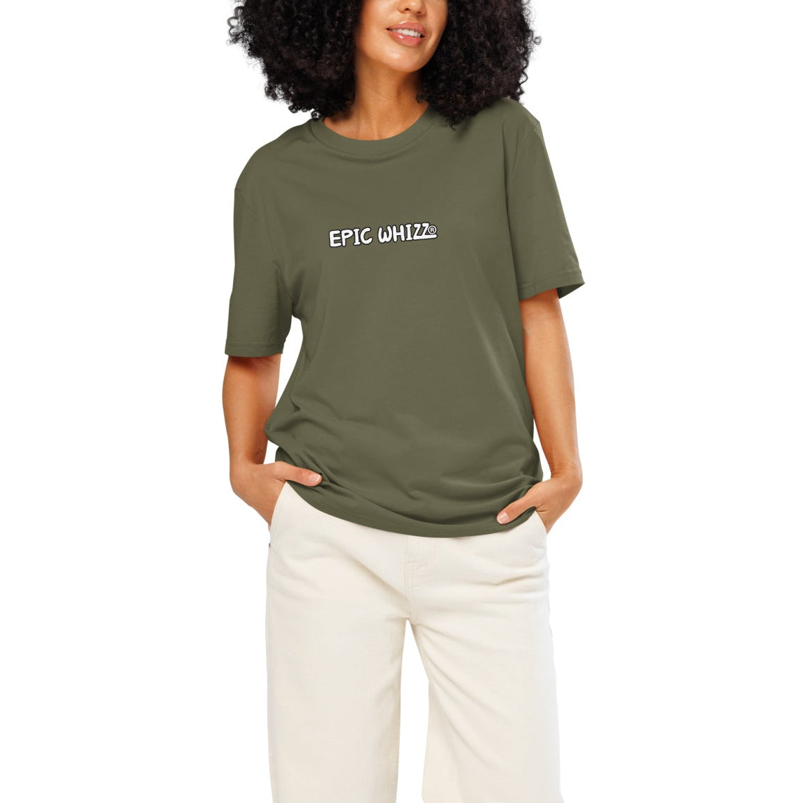 Epic Whizz® LOGO_DTG printing_Unisex organic ribbed neck t-shirt