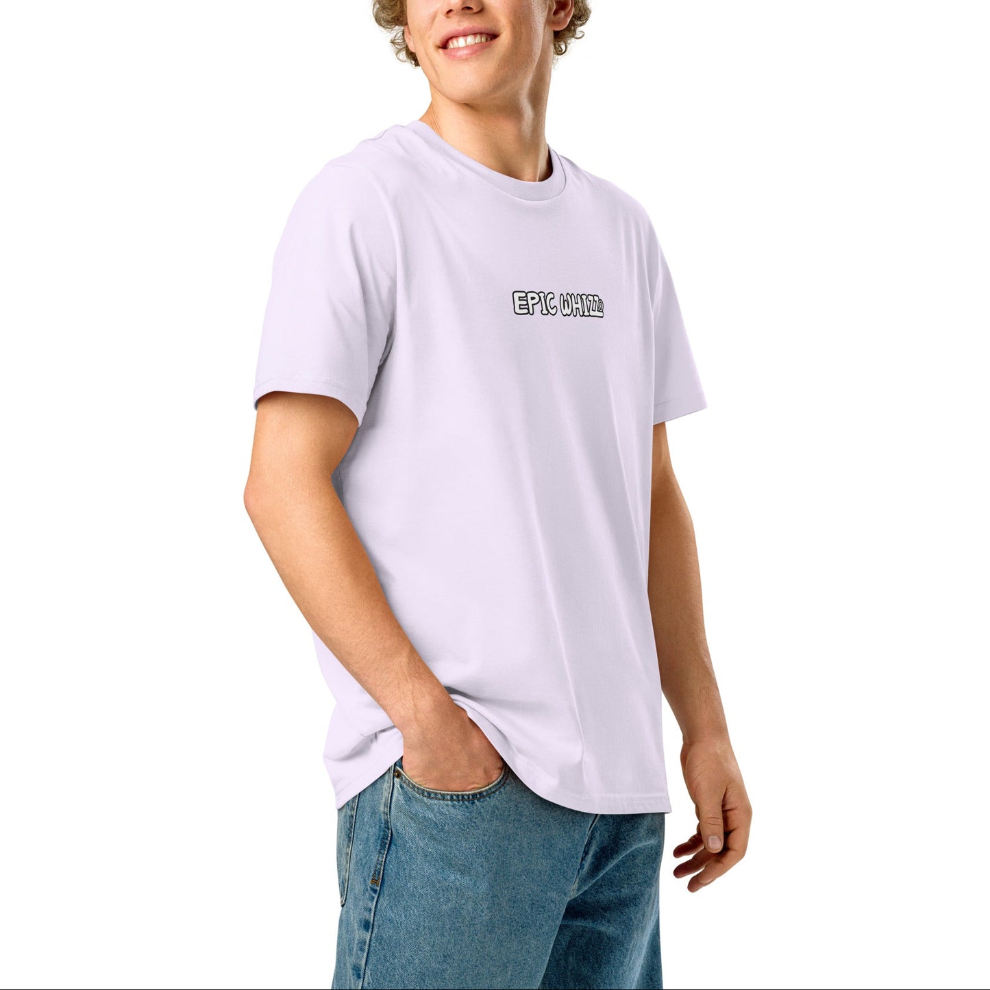 Epic Whizz® LOGO_DTG printing_Unisex organic ribbed neck t-shirt