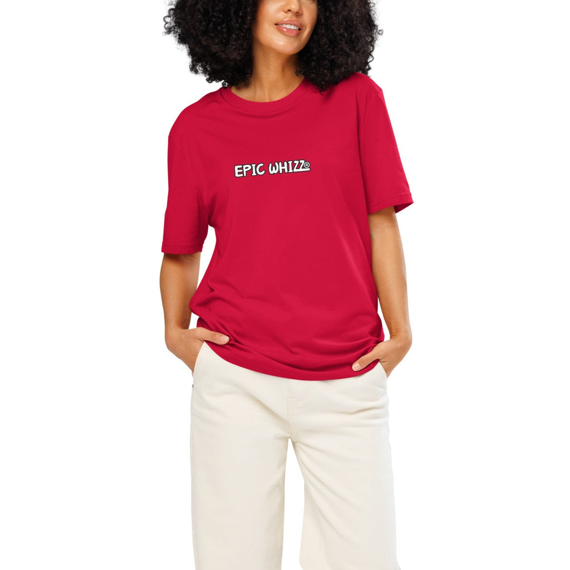 Epic Whizz® LOGO_DTG printing_Unisex organic ribbed neck t-shirt