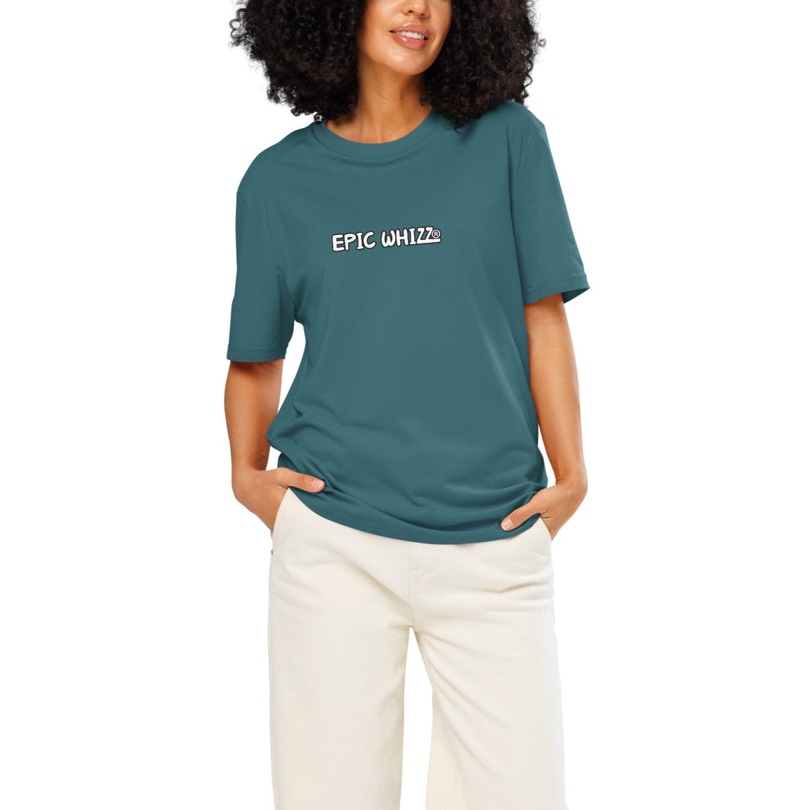 Epic Whizz® LOGO_DTG printing_Unisex organic ribbed neck t-shirt