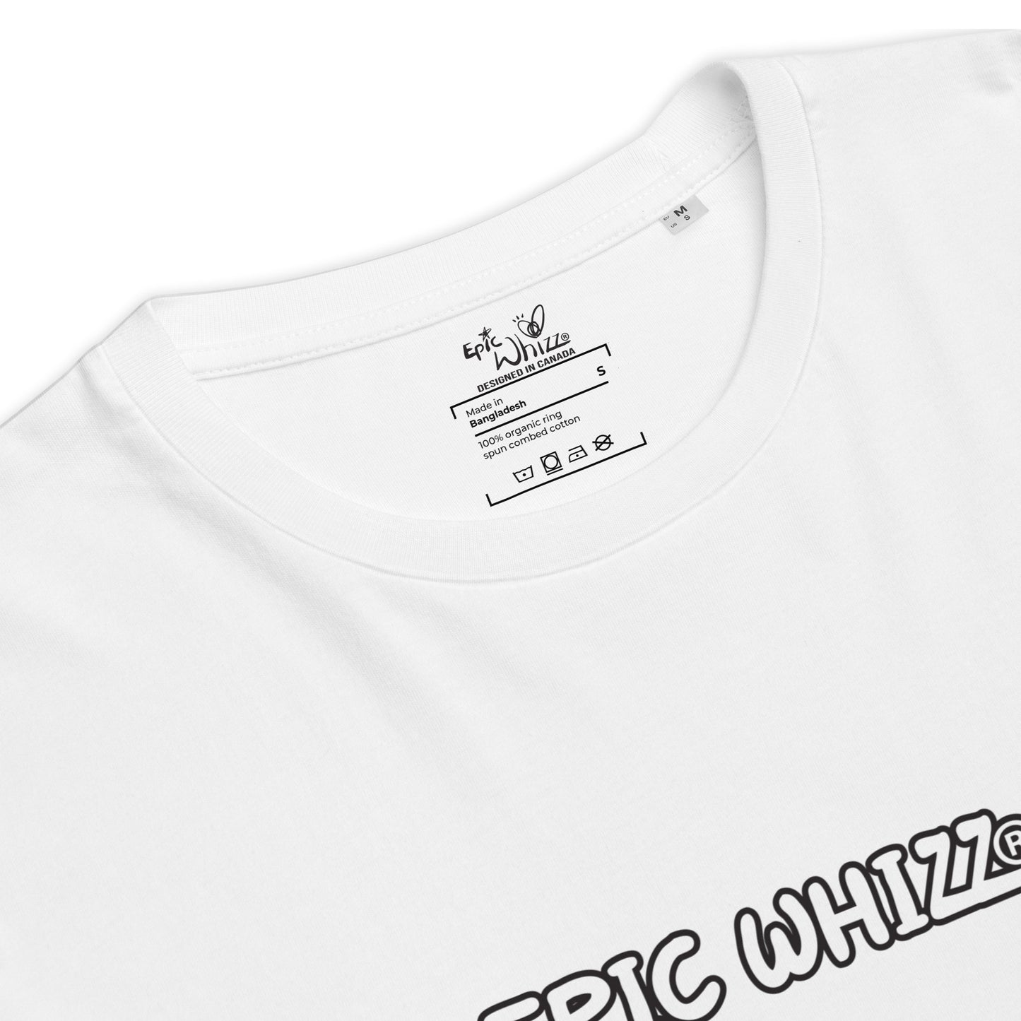 Epic Whizz® LOGO_DTG printing_Unisex organic ribbed neck t-shirt