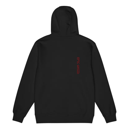 Epic Whizz® Heart-Embroidered_Unisex Premium Full Zip Hoodie