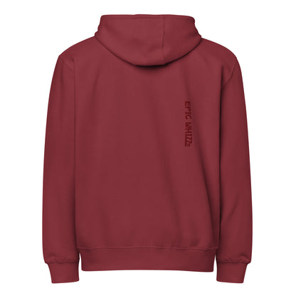 Epic Whizz® Heart-Embroidered_Unisex Premium Full Zip Hoodie