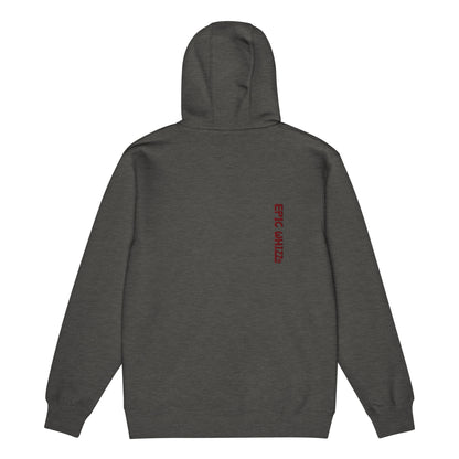 Epic Whizz® Heart-Embroidered_Unisex Premium Full Zip Hoodie