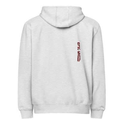 Epic Whizz® Heart-Embroidered_Unisex Premium Full Zip Hoodie