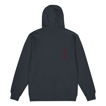 Epic Whizz® Heart-Embroidered_Unisex Premium Full Zip Hoodie