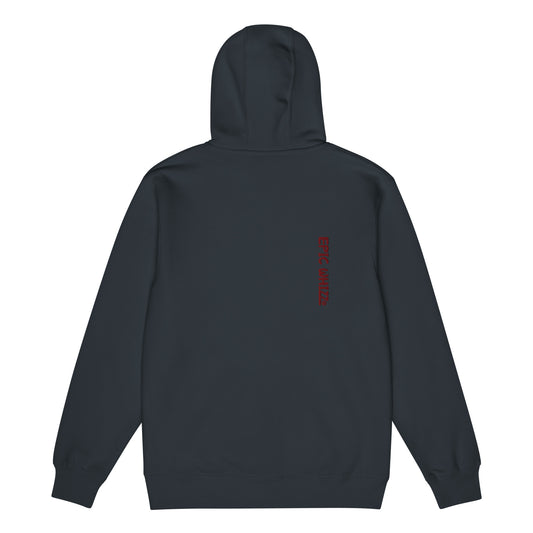 Epic Whizz® Heart-Embroidered_Unisex Premium Full Zip Hoodie