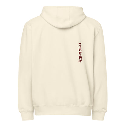 Epic Whizz® Heart-Embroidered_Unisex Premium Full Zip Hoodie