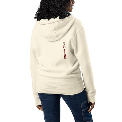 Epic Whizz® Heart-Embroidered_Unisex Premium Full Zip Hoodie