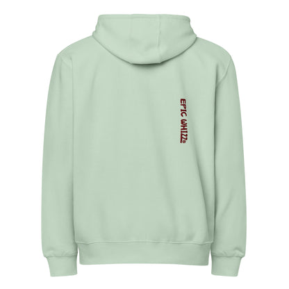Epic Whizz® Heart-Embroidered_Unisex Premium Full Zip Hoodie