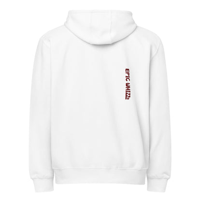 Epic Whizz® Heart-Embroidered_Unisex Premium Full Zip Hoodie