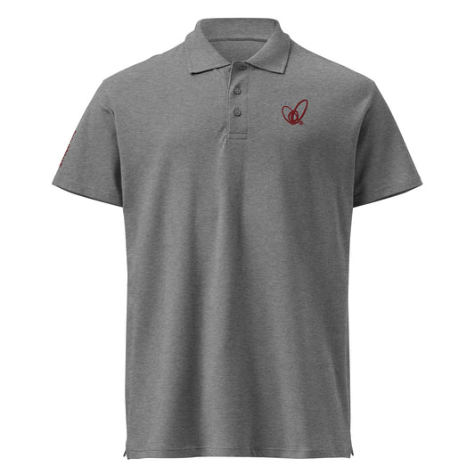 Epic Whizz® Heart-Embroidered_Unisex Premium Polo Shirt
