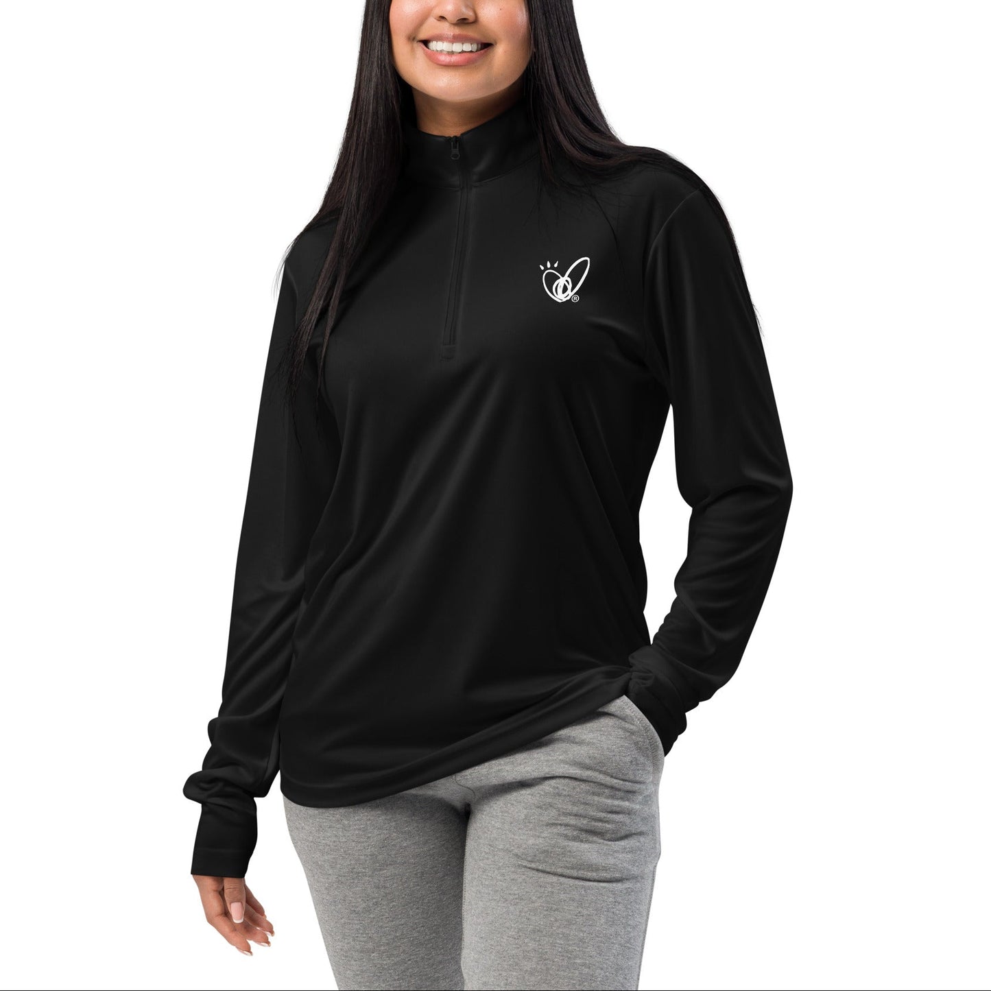 Epic Whizz® Heart_Lightweight Quarter-zip Pullover