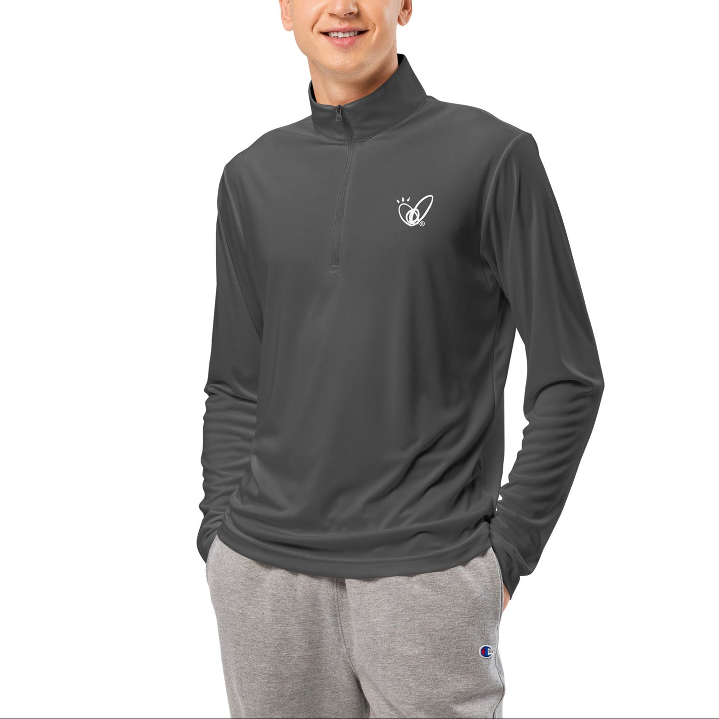 Epic Whizz® Heart_Lightweight Quarter-zip Pullover