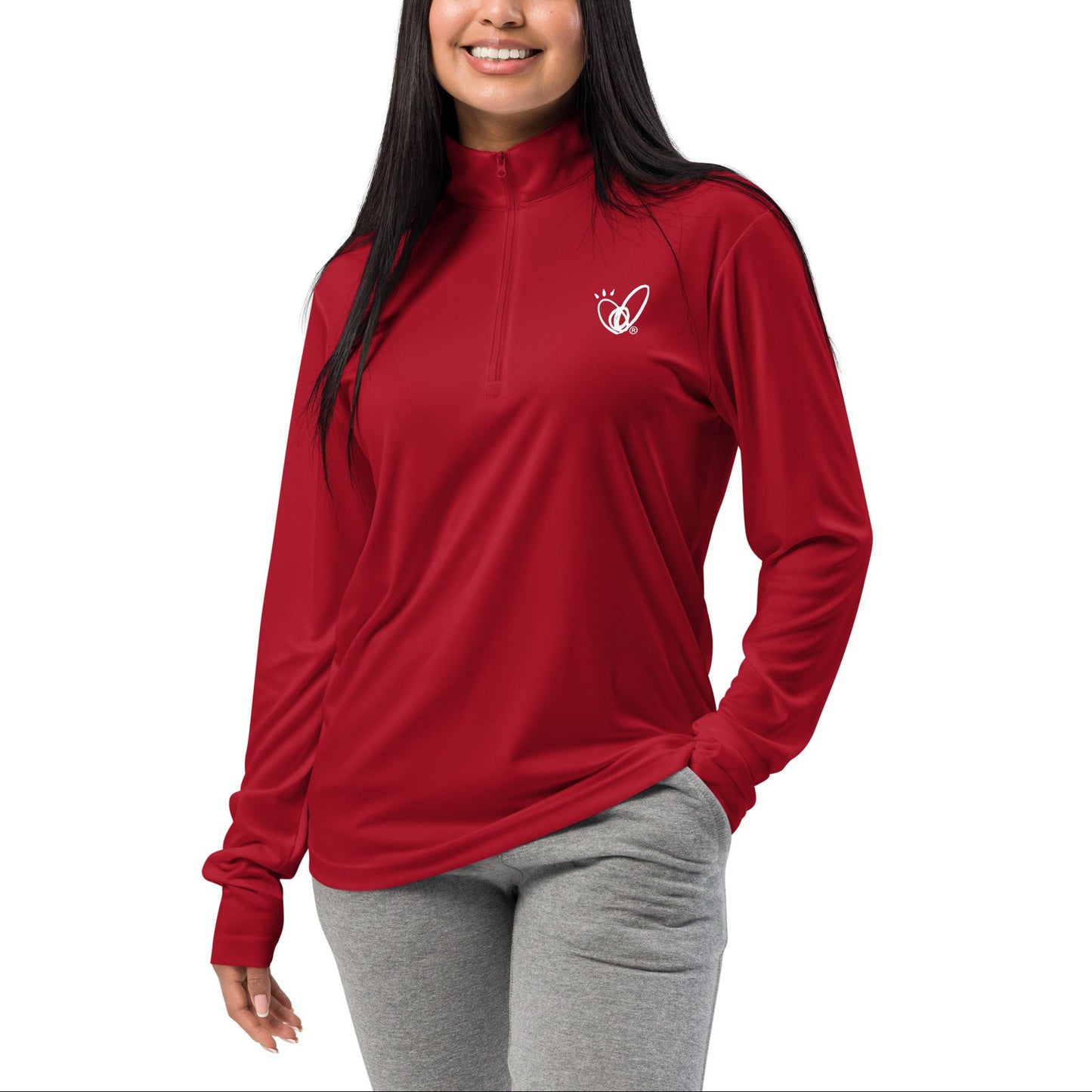 Epic Whizz® Heart_Lightweight Quarter-zip Pullover
