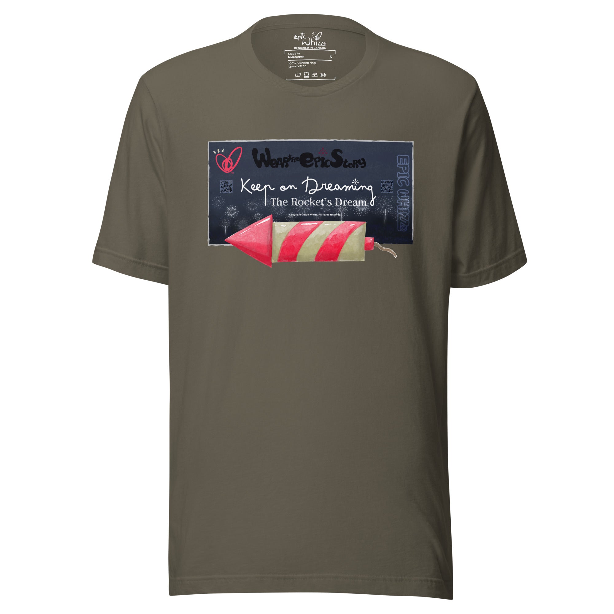 The Rocket-Keep on Dreaming_Unisex T-Shirt-Bright_Colours – Epic