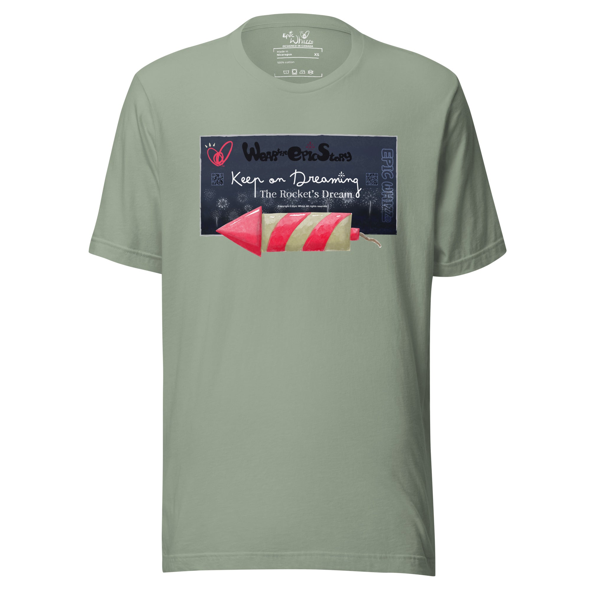 The Rocket-Keep on Dreaming_Unisex T-Shirt-Bright_Colours – Epic