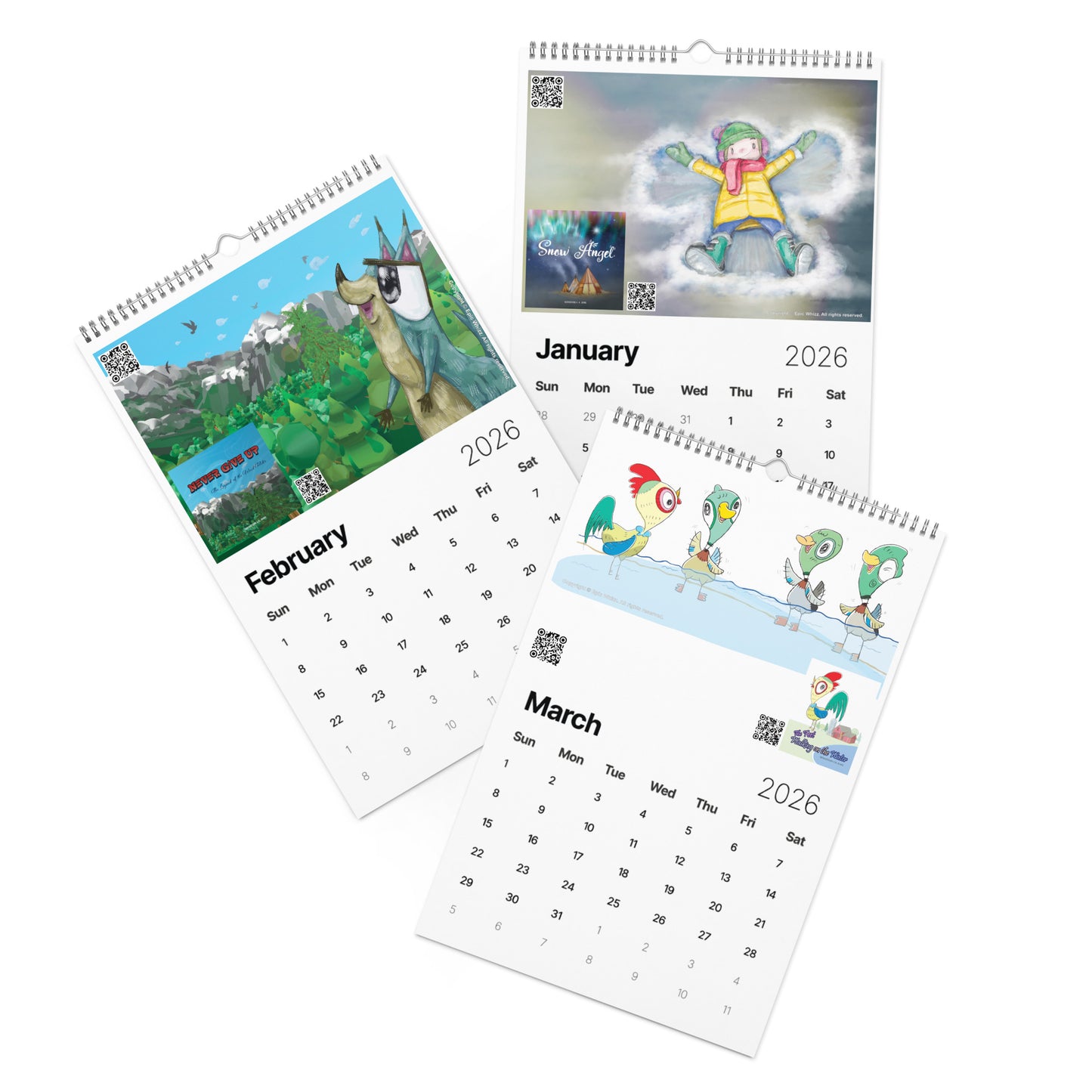 Epic Whizz® Picture Books_Wall calendar (2026)