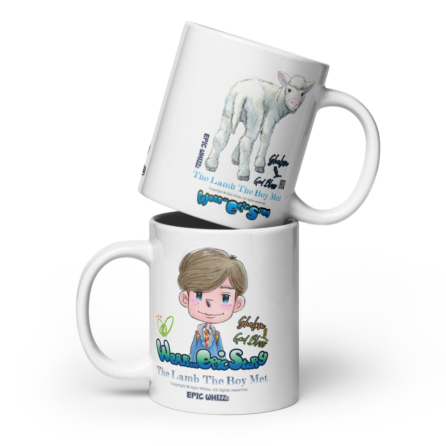Aaron-White glossy mug