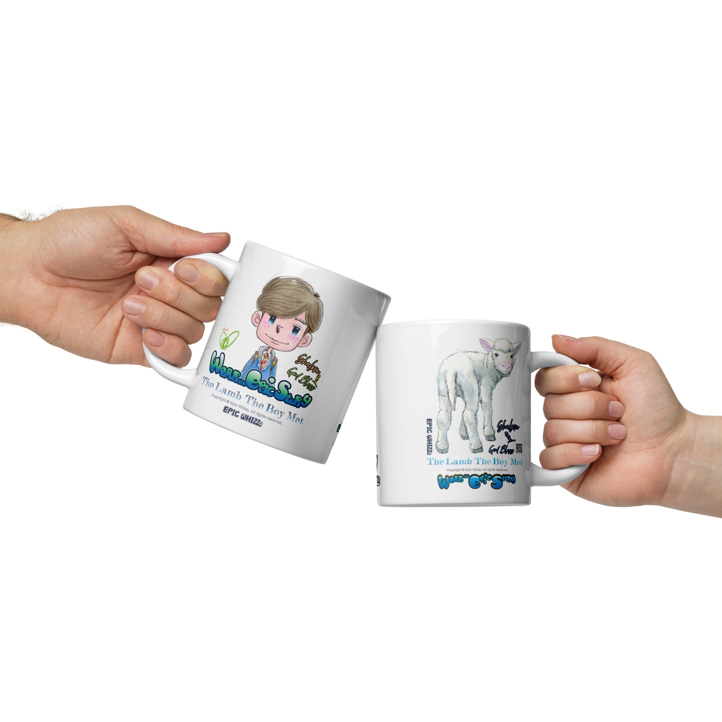 Aaron-White glossy mug