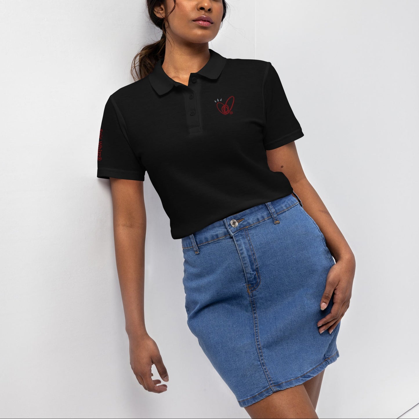 Epic Whizz® Heart-Embroidered_Women’s Polo Shirt