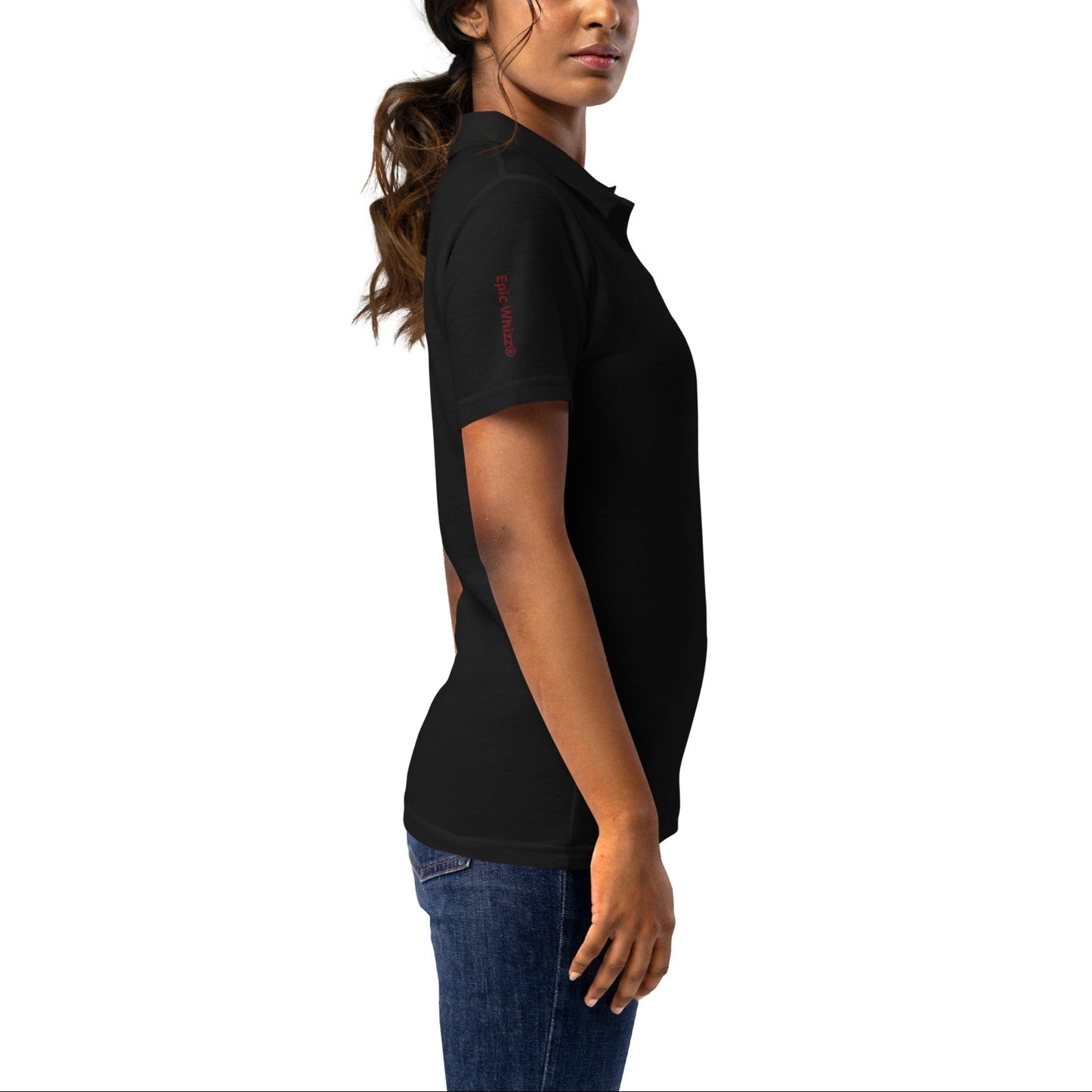 Epic Whizz® Heart-Embroidered_Women’s Polo Shirt