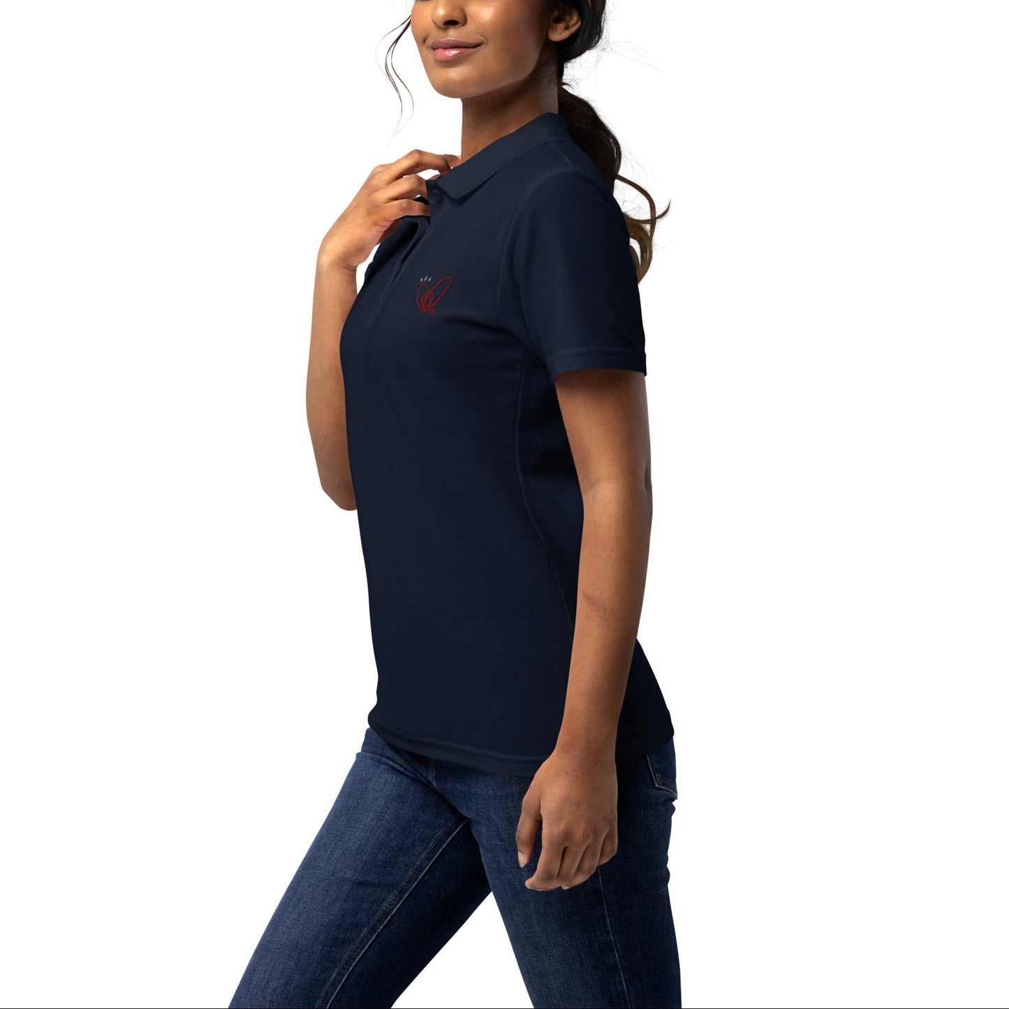 Epic Whizz® Heart-Embroidered_Women’s Polo Shirt