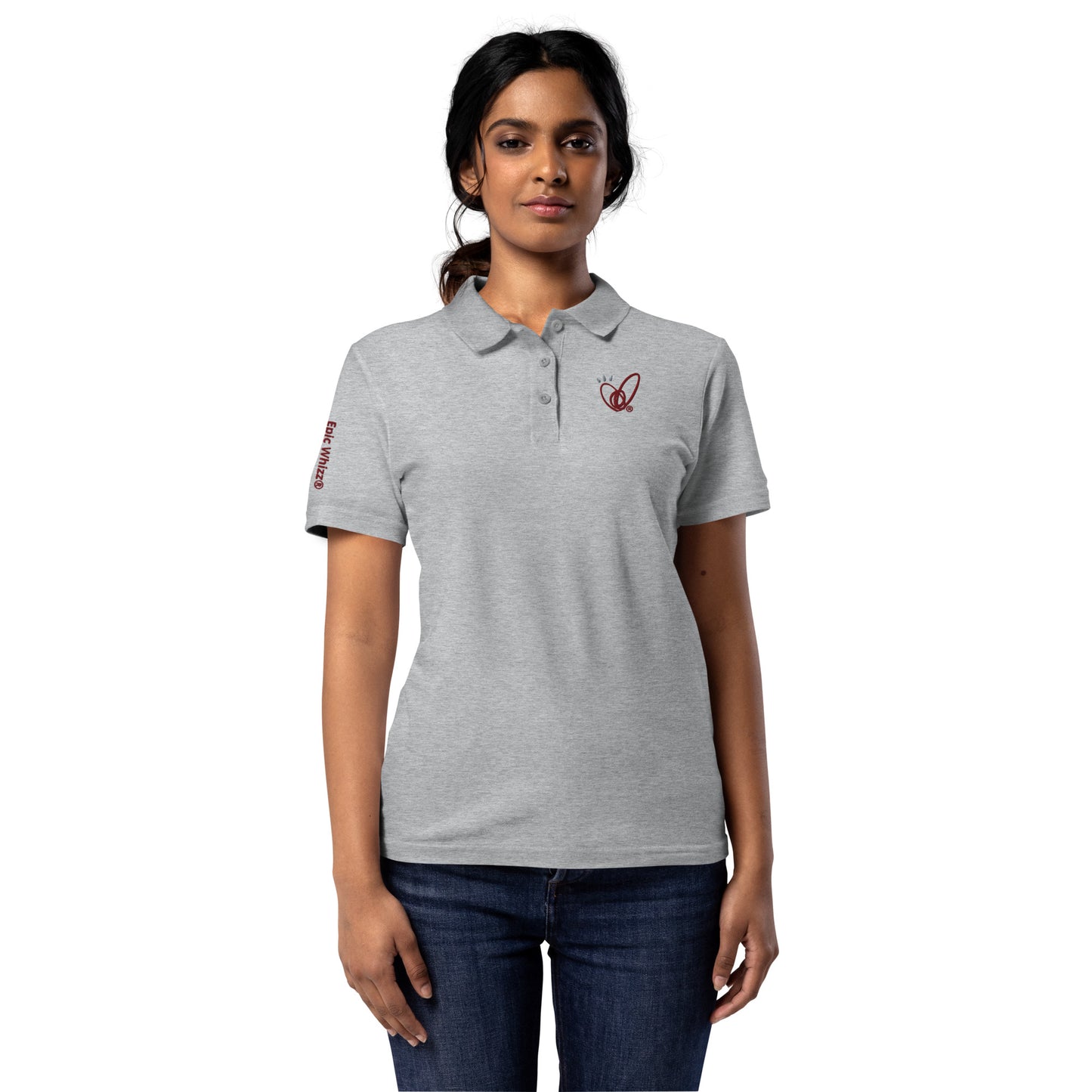 Epic Whizz® Heart-Embroidered_Women’s Polo Shirt