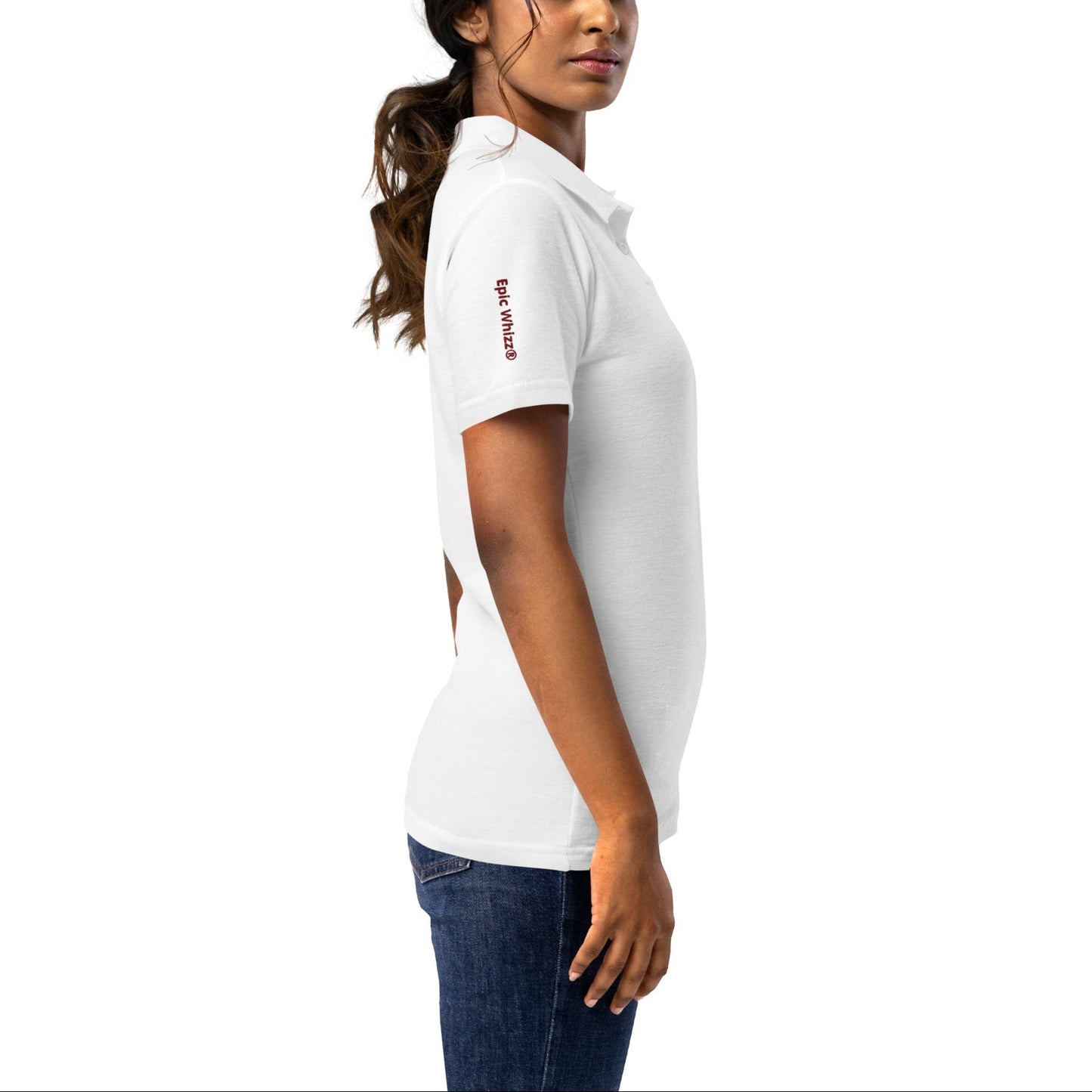 Epic Whizz® Heart-Embroidered_Women’s Polo Shirt