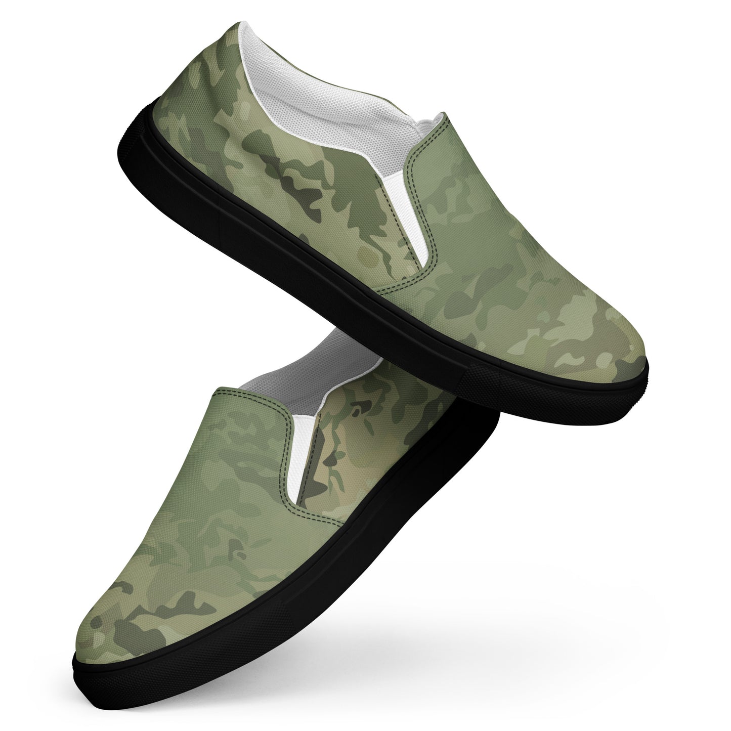 Epic_Camo Green_Camouflage_Women’s Slip-on Canvas Shoes