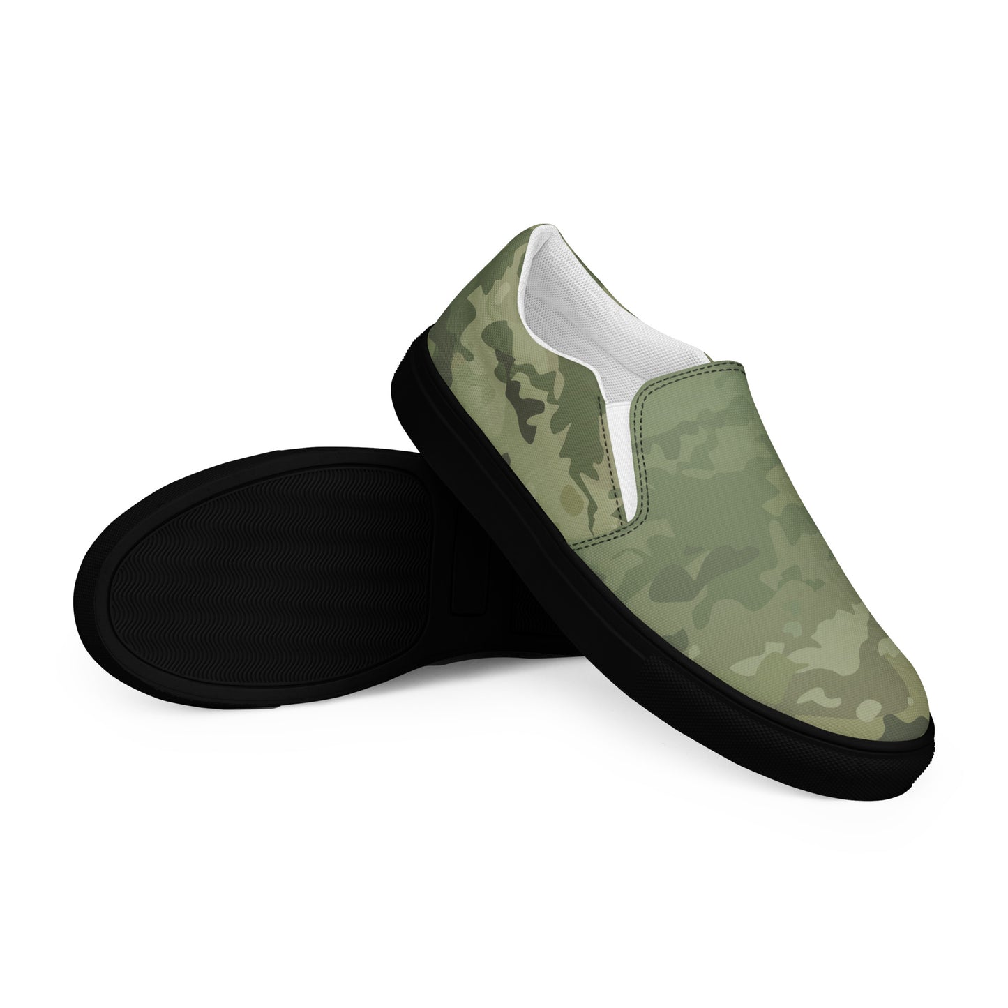 Epic_Camo Green_Camouflage_Women’s Slip-on Canvas Shoes