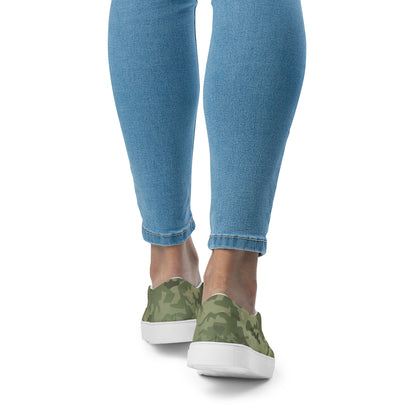 Epic_Camo Green_Camouflage_Women’s Slip-on Canvas Shoes
