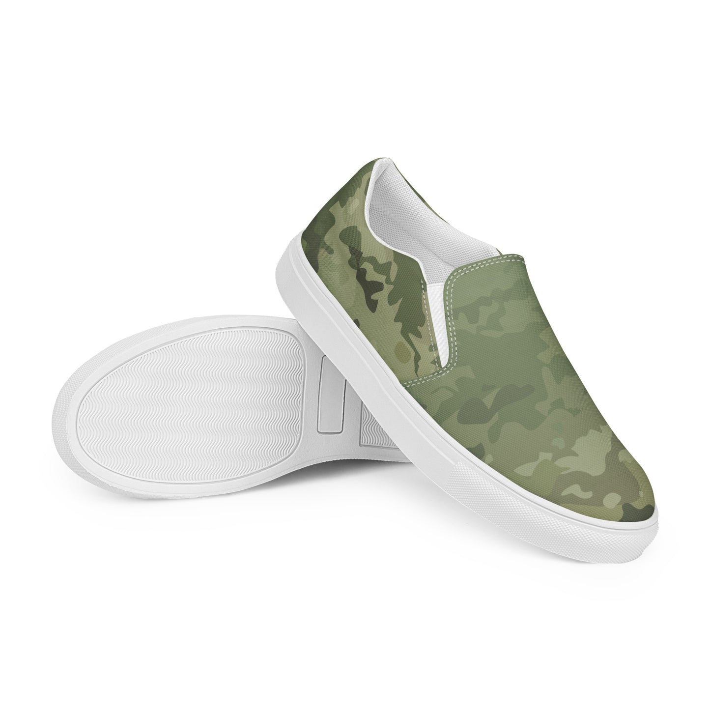 Epic_Camo Green_Camouflage_Women’s Slip-on Canvas Shoes