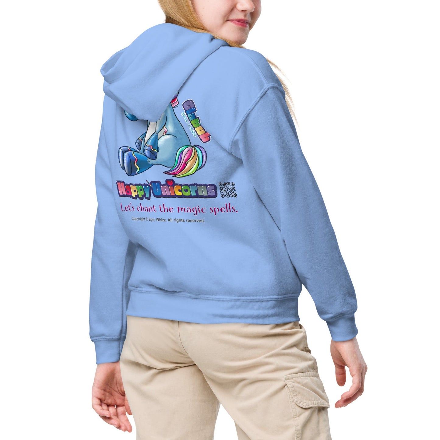 Happy Unicorns-Glabub_Youth Heavy Blend Hoodie