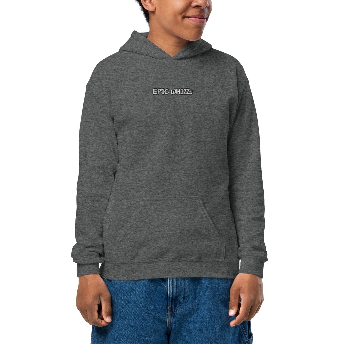 Epic Whizz® LOGO_Embroidery_Youth Heavy Blend Hoodie